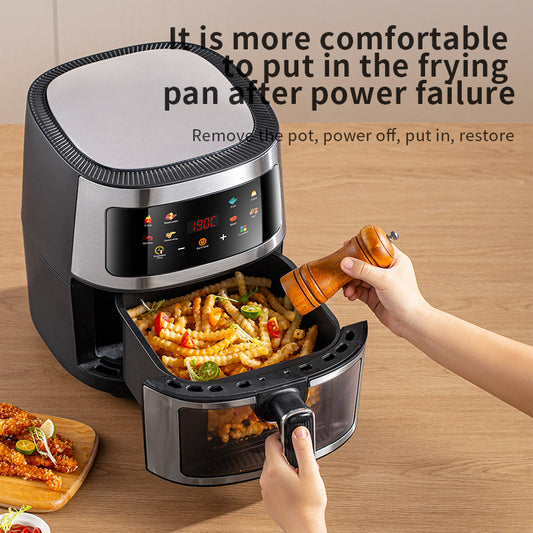 stainless steel Air fryer 110V/220V, multi-function visible window & large capacity