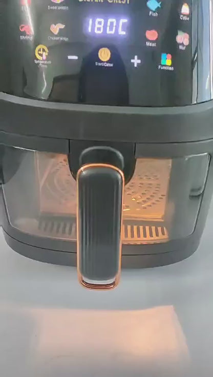 stainless steel Air fryer 110V/220V, multi-function visible window & large capacity
